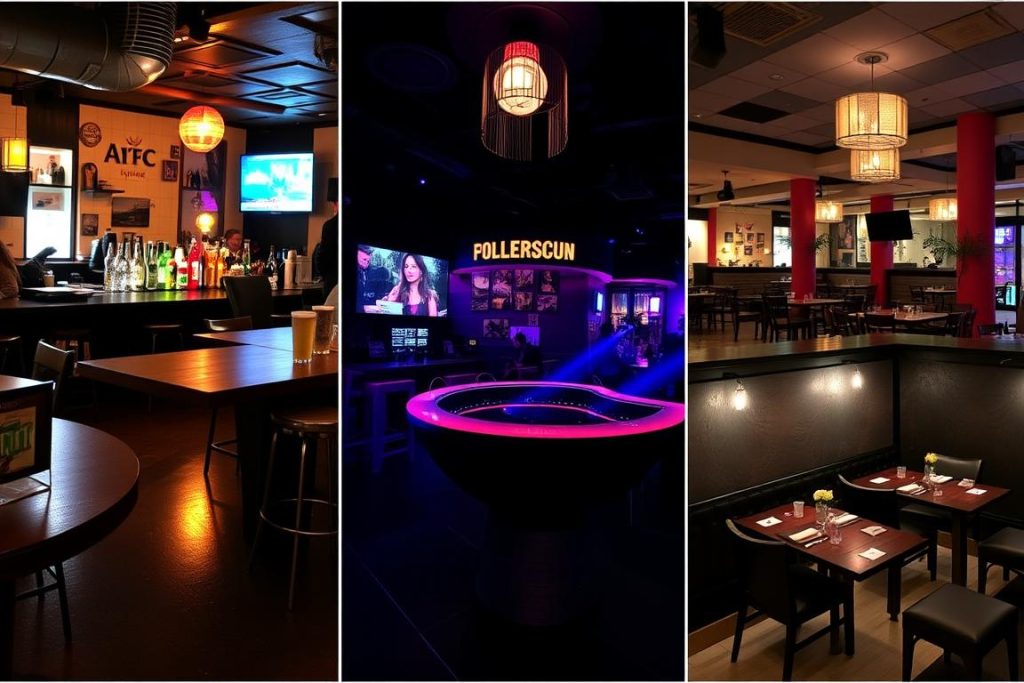 Different meeting venues in Pattaya including beer bars, nightclubs and regular restaurants showing the contrast in environments cost of exploring the nightlife in pattaya for young travelers