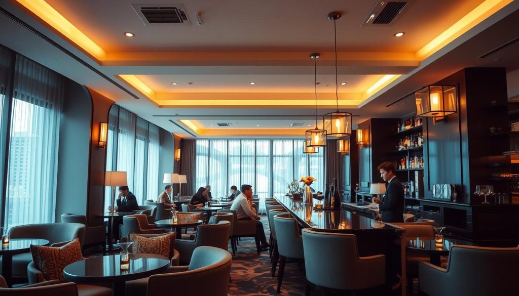 Elegant hotel bar setting ideal for meeting and dating in Bangkok Elegant hotel bar setting ideal for meeting and dating in Bangkok