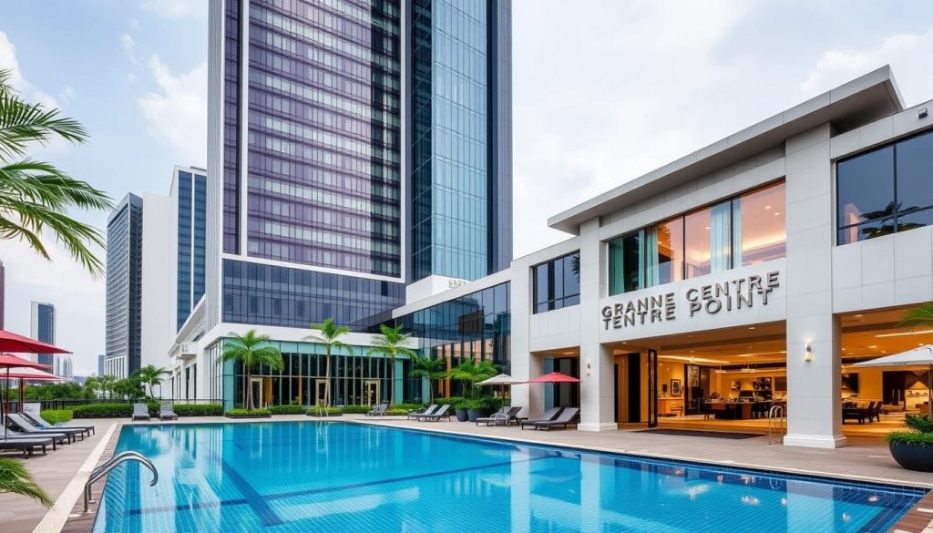 Grande Centre Point Hotel Terminal 21 exterior and pool area