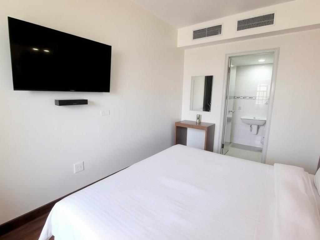 Honey Inn hotel room showing comfortable accommodations near LK Metro in Pattaya