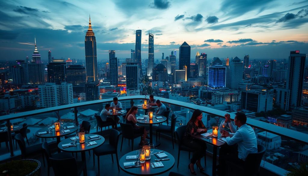 Rooftop bar in Bangkok