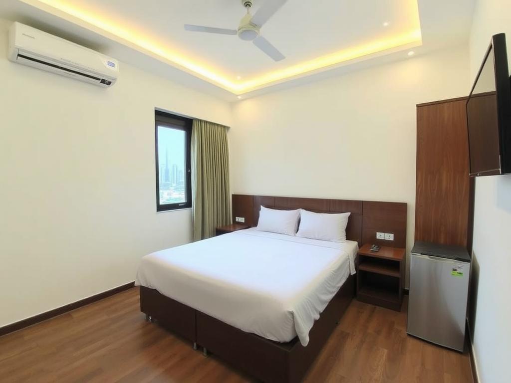 The Green View Hotel room interior showing renovated accommodations near Walking Street Pattaya