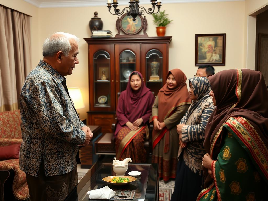 Indonesian family gathering showcasing local hospitality