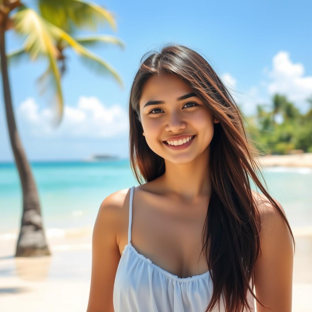 Attractive Filipina from Cebu at a beach