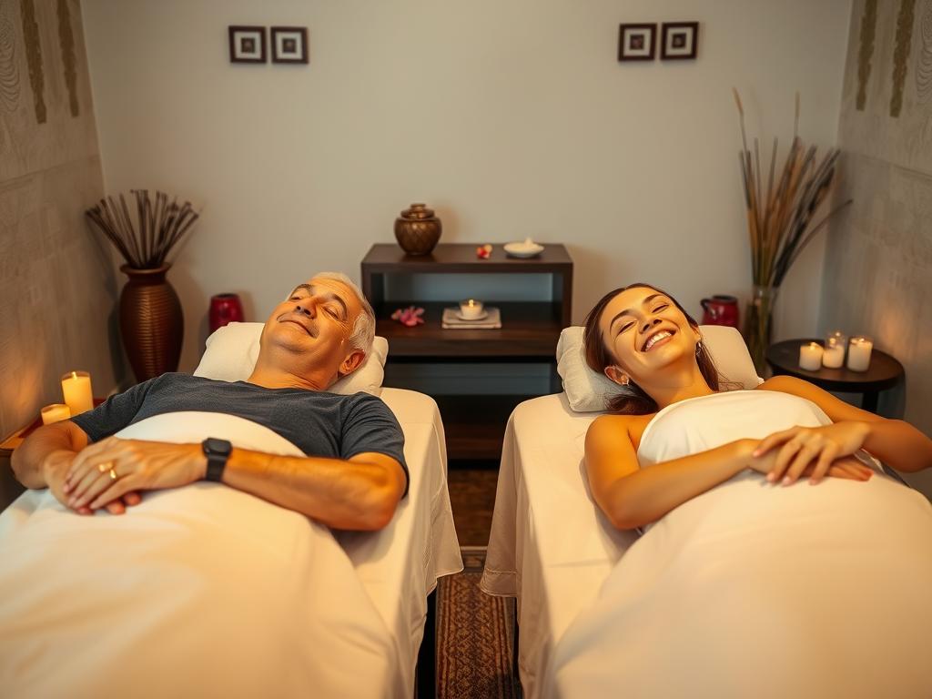 Young travelers enjoying a spa treatment in Chiang Mai