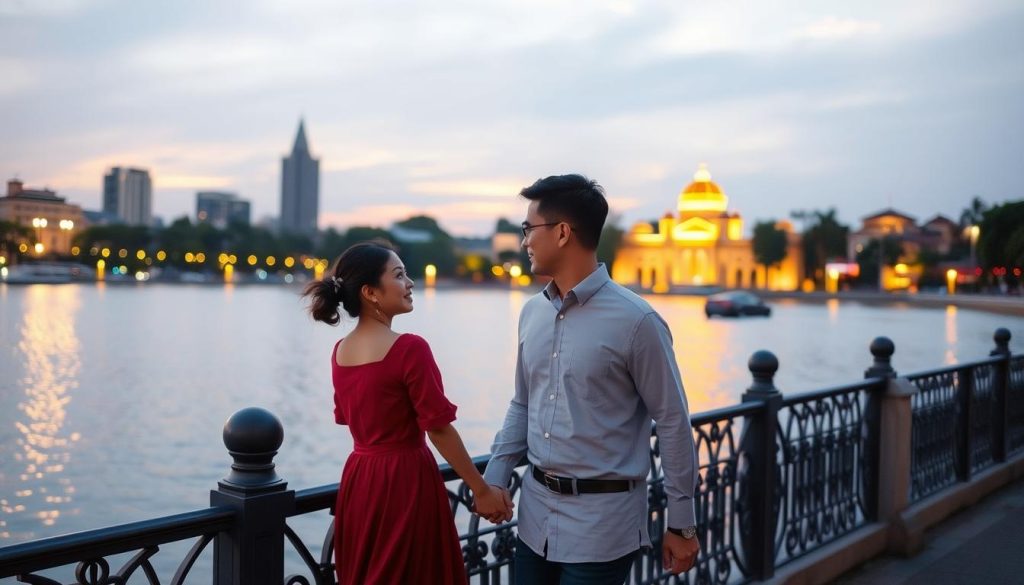 Young travelers in Hanoi