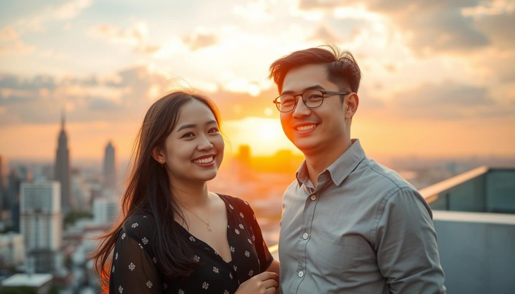 Sunset in Ho Chi Minh City