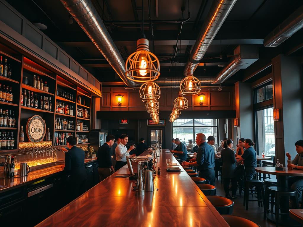Interior of Standing Bar
