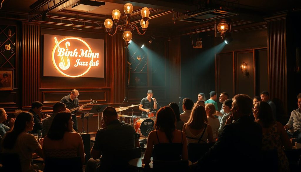 Jazz performance at Binh Minh Jazz Club in Hanoi