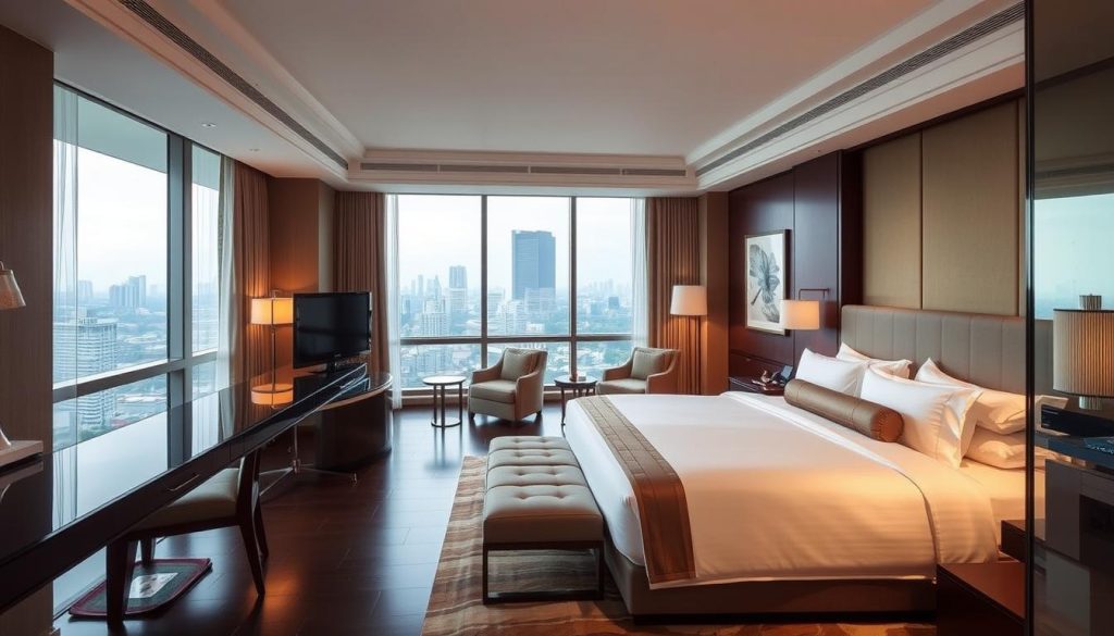 Hotel suite with elegant furnishings - perfect accommodation when exploring things to do in Vietnam