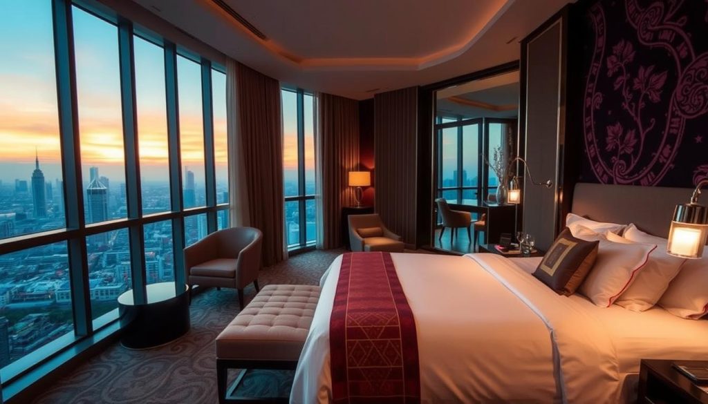 Luxury hotel room with city view in Ho Chi Minh City Luxury accommodation in Ho Chi Minh City