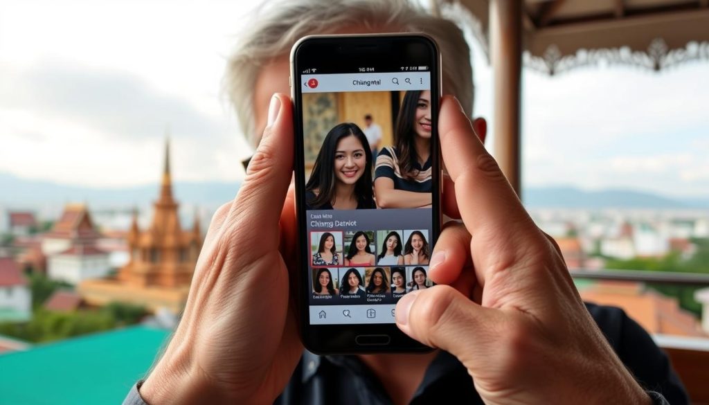 Person using a travel app on a smartphone