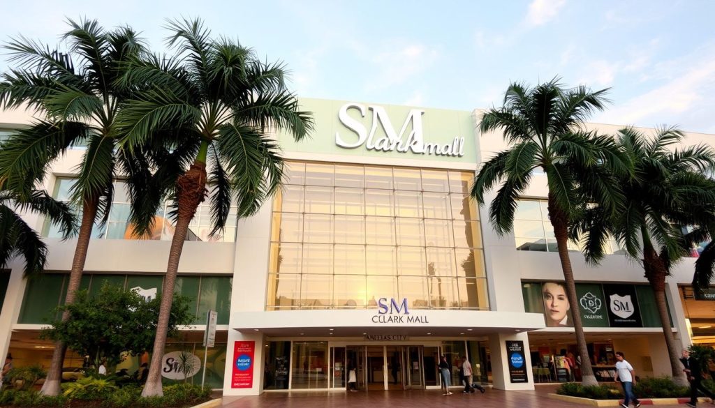 SM Clark Mall in Angeles City, a popular traveler spot with restaurants and shops SM Clark Mall in Angeles City, a popular traveler spot with restaurants and shops