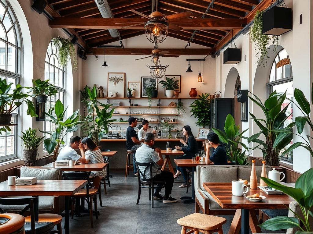 Stylish cafe in Phuket Old Town where visitors can meet people in a relaxed setting Stylish cafe in Phuket Old Town where visitors can meet people in a relaxed setting
