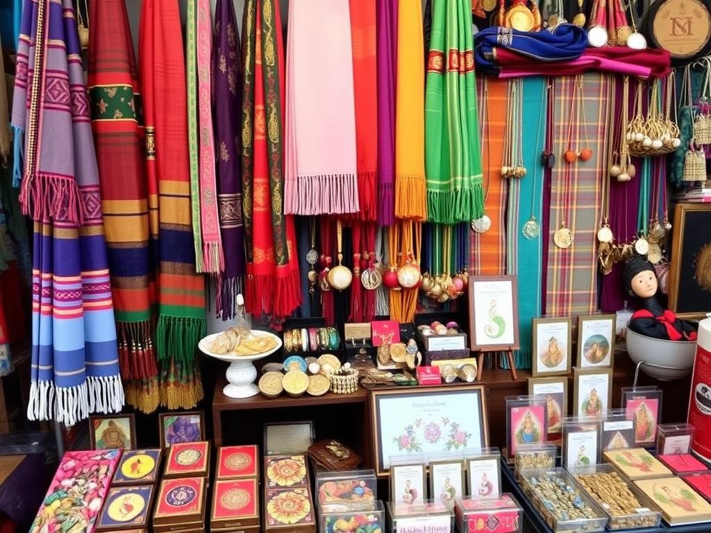 Traditional Cambodian gifts and souvenirs in Siem Reap market Traditional Cambodian gifts and souvenirs in Siem Reap market
