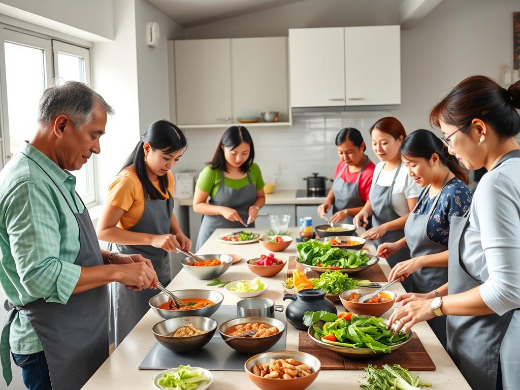 Vietnamese cooking class meeting spot