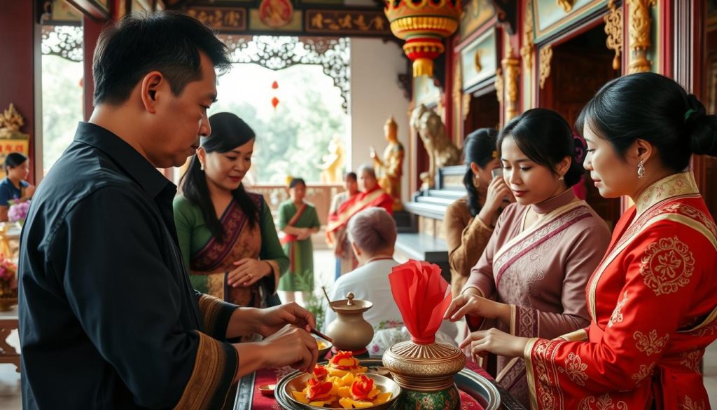 Young traveler learning about Vietnamese culture