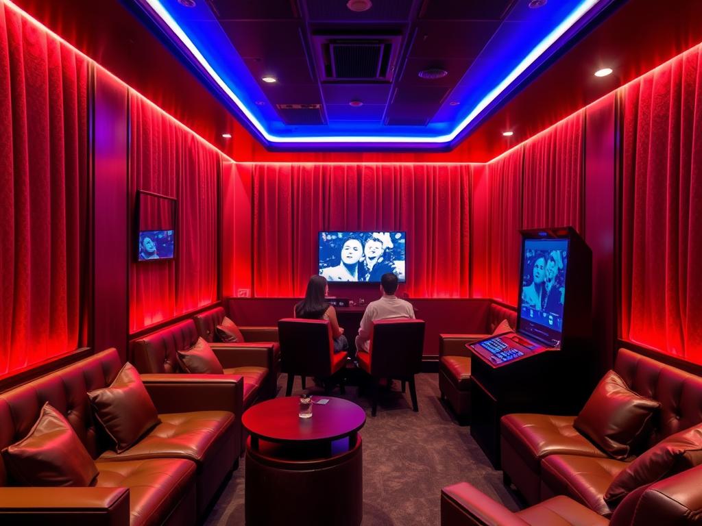 KTV lounge in Angeles City showing a private room setting