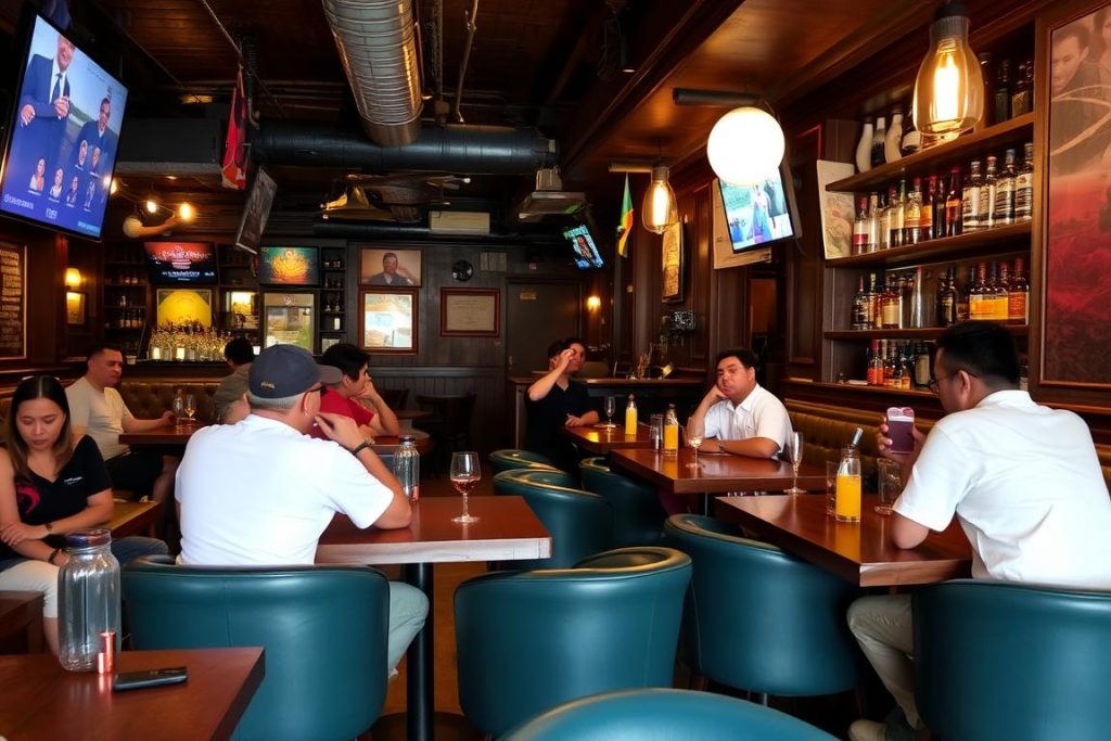 Quieter bar on Perimeter Road in Angeles City showing a more relaxed setting