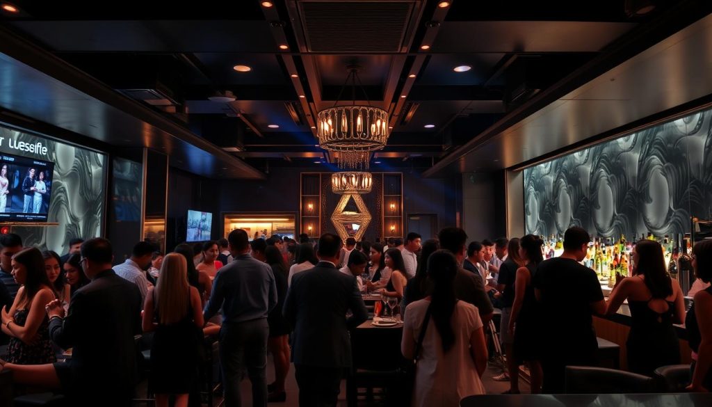 Upscale nightlife venue in Bangkok popular with both locals and expats meeting younger women in southeast asia for older men